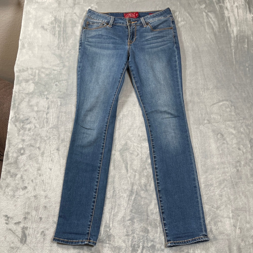 Lucky Brand Jeans Size 29 Leyla Skinny Medium Wash Blue Mid Rise Denim 2126 A